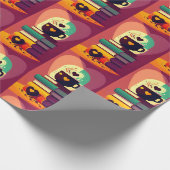 Boeken en koffie cadeaupapier (Hoek)