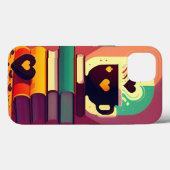 Boeken en koffie Case-Mate iPhone case (Achterkant (horizontaal))