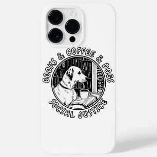 Boeken En Koffie En Honden En Sociale Rechtvaardig Case-Mate iPhone 14 Pro Max Hoesje