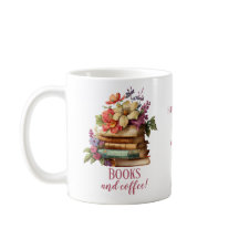 Boeken en koffie Floral