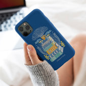 Boeken en koffie - Helder blauw Case-Mate iPhone Case