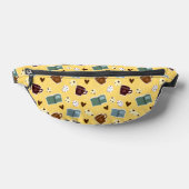 Boeken en koffie heuptasje (Liggend)