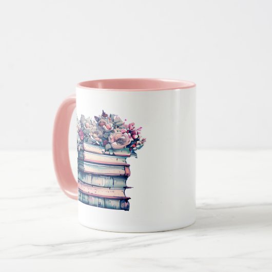 Boeken en koffie is alles wat ik nodig heb |  mok (Voorkant links)