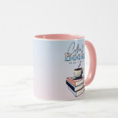  boeken en koffie is alles wat ik nodig heb mok (Voorkant rechts)