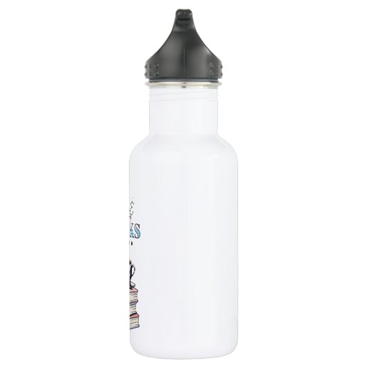  boeken en koffie is alles wat ik nodig heb waterfles  (Rechts)