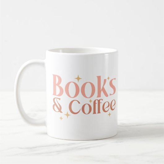 Boeken en koffie koffiemok (Links)
