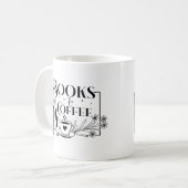 Boeken en koffie koffiemok (Voorkant links)