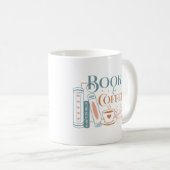 Boeken en koffie koffiemok (Voorkant rechts)