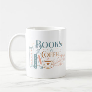 Boeken en koffie koffiemok