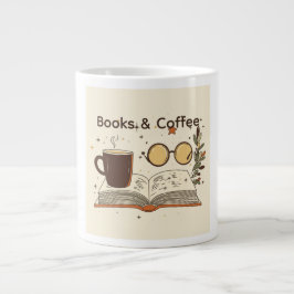 Boeken en koffie Lezen Cadeaubeker Gespecialiseerd Grote Koffiekop
