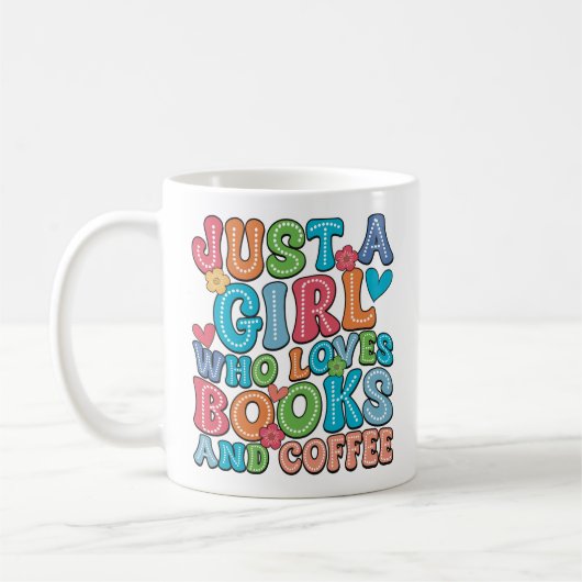 Boeken en koffie liefhebbers koffiemok (Links)