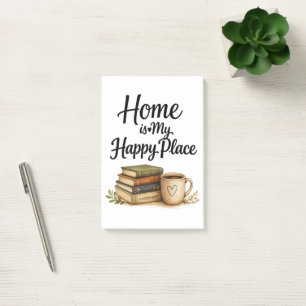 Boeken en koffie - Oud boek Post-it® Notes