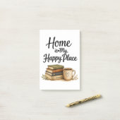 Boeken en koffie - Oud boek Post-it® Notes (Op bureau)