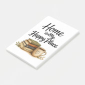 Boeken en koffie - Oud boek Post-it® Notes (Schuin)