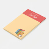 Boeken en koffie post-it® notes (Schuin)