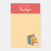 Boeken en koffie post-it® notes (Voorkant)