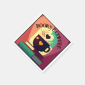 Boeken en koffie servet (Hoek)