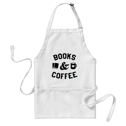 Boeken En Koffie Standaard Schort (Voorkant)