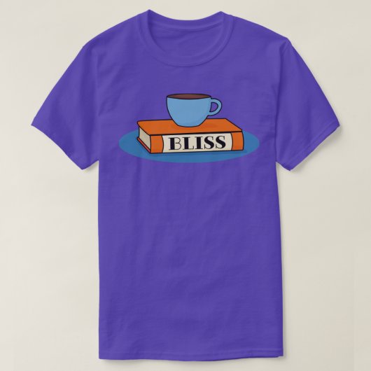 Boeken en koffie t-shirt (Design voorkant)
