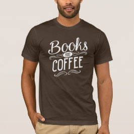 Boeken en koffie t-shirt