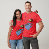 Boeken en koffie t-shirt (Unisex)