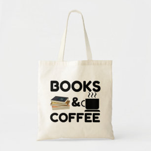 Boeken en koffie tote bag