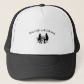Boeken en koffie trucker pet (Voorkant)