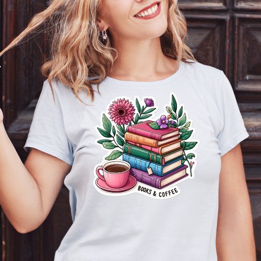Boeken en Koffie Tshirt