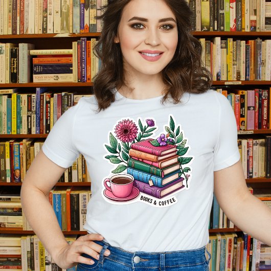 Boeken en Koffie Tshirt