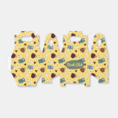 Boeken en koffiebonenkast bedankdoosjes (Uitgevouwen)