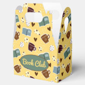 Boeken en koffiebonenkast bedankdoosjes (Geopend)