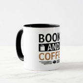 Boeken en Koffieliefhebber Gift Mok (Voorkant links)