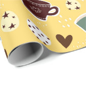 Boeken- en koffiepakpapier cadeaupapier (Rol Hoek)