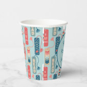 Boeken en Lezen Bladwijzer Geïllustreerd Verjaarda Papieren Bekers (Rechts)