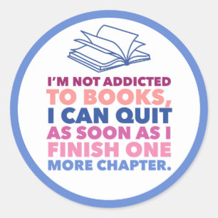 Boeken en Lezen Ronde Sticker