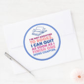 Boeken en Lezen Ronde Sticker (Envelop)