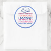Boeken en Lezen Ronde Sticker (Tas)