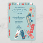 Boeken en Lezen Thema Verjaardagsfeest Kaart (Voorkant / Achterkant)