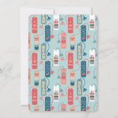 Boeken en Lezen Thema Verjaardagsfeest Kaart (Achterkant)