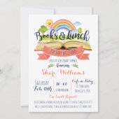 Boeken en Lunch Baby shower Kaart (Voorkant)