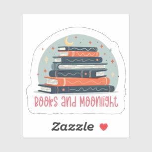 Boeken en Maneschijn Sticker