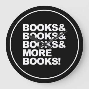 Boeken en meer boeken grote klok