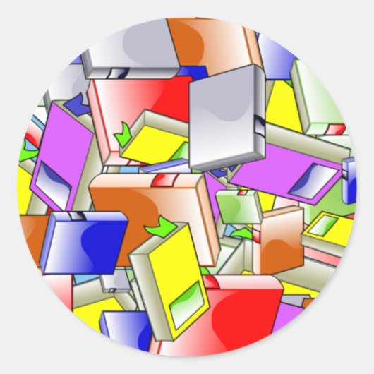Boeken en meer boeken ronde sticker (Voorkant)