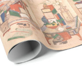 Boeken en objecten van een Koreaans Scholar Cadeaupapier (Rol Hoek)