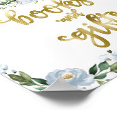 Boeken en pompoenen met Baby shower Poster (Hoek)