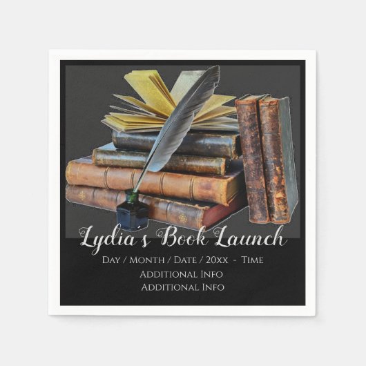 Boeken en Quill Servet (Voorkant)