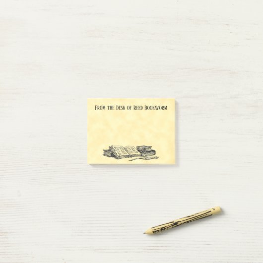  boeken en schrijven Quill Custom Stickies Post-it® Notes (Op bureau)