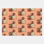 Boeken en thee inpakpapier vel (Voorkant 3)