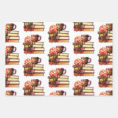 Boeken en thee inpakpapier vel (Voorkant)