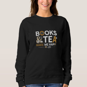 Boeken en Thee Maken Me Gelukkig Cute Bibliophil Trui